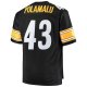 Men's Pittsburgh Steelers Troy Polamalu Mitchell & Ness Black Big & Tall 2005 Retired Player Replica Jersey