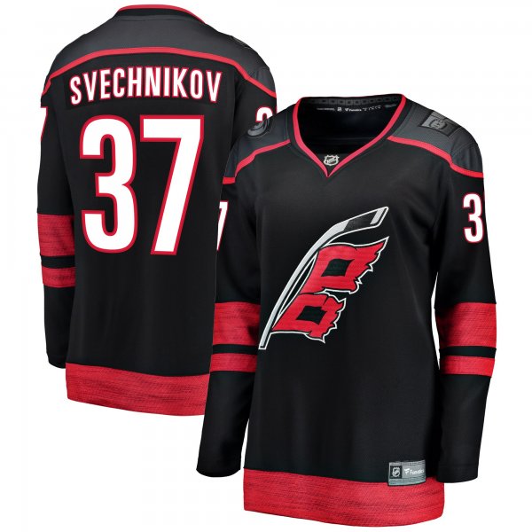 Women's Carolina Hurricanes Andrei Svechnikov Fanatics Black Home Breakaway Player Jersey