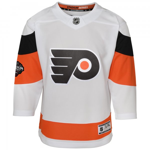 Youth Philadelphia Flyers  White 2024 NHL Stadium Series Premier Jersey