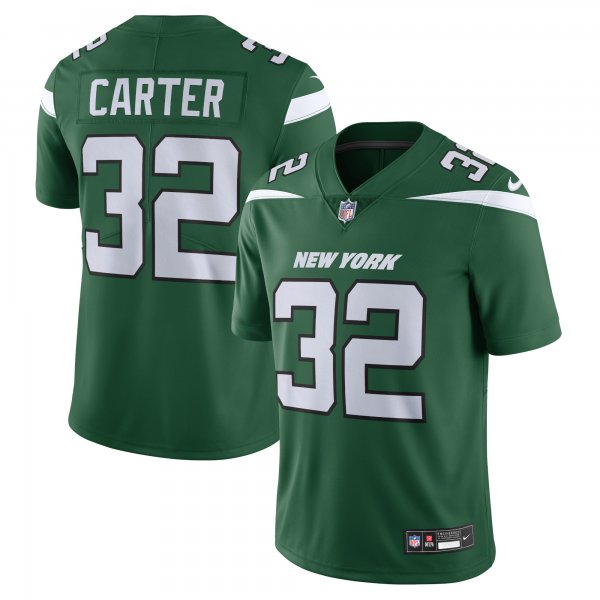 Men's New York Jets Michael Carter Nike Green Vapor F.U.S.E. Limited Jersey