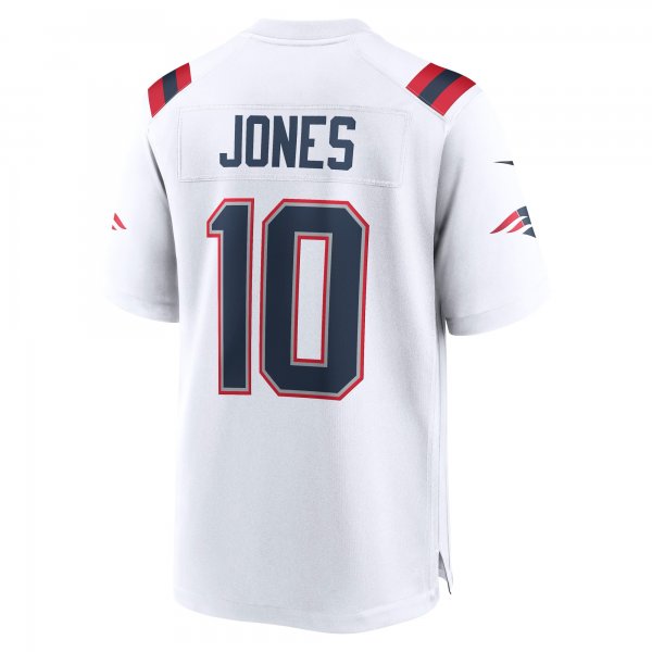 Men's New England Patriots Mac Jones Nike White Player Game Jersey