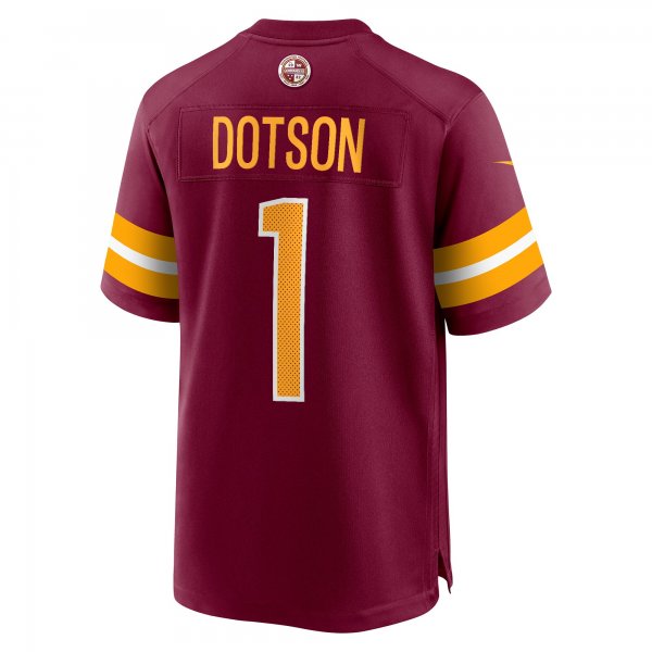 Men's Washington Commanders Jahan Dotson Nike Burgundy Player Game Jersey