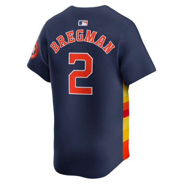 Men's Houston Astros Alex Bregman Nike Navy Alternate Limited Player Jersey