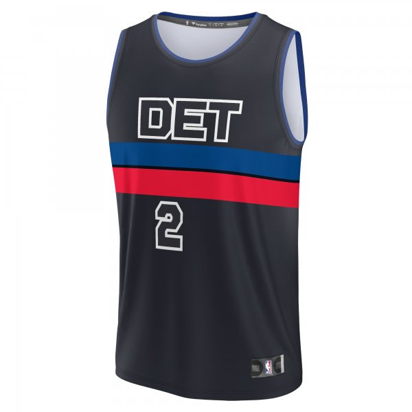 Youth Detroit Pistons Cade Cunningham Fanatics Black Fast Break Player Jersey - Statement Edition