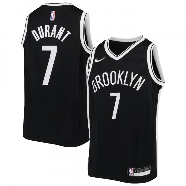 Youth Brooklyn Nets Kevin Durant Nike Black Swingman Jersey - Icon Edition