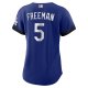 Women's Los Angeles Dodgers Freddie Freeman Nike Royal City Connect Replica Player Jersey