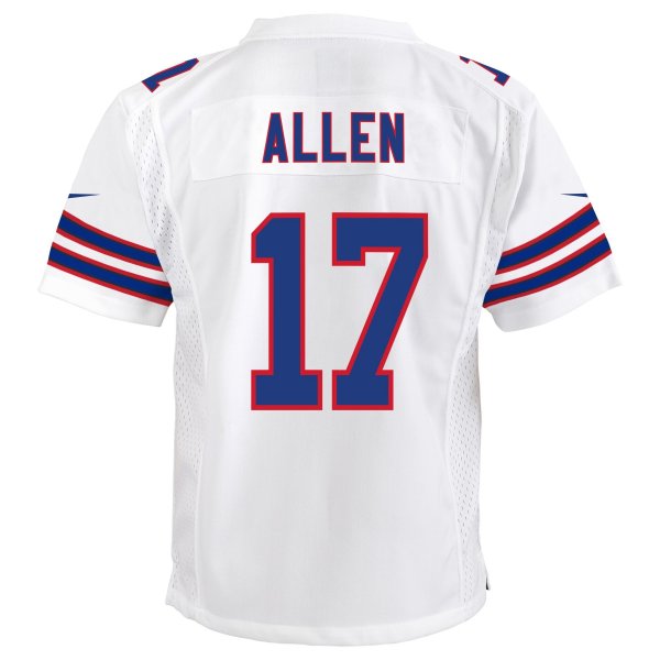 Youth Buffalo Bills Josh Allen Nike White Game Jersey