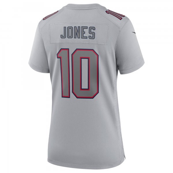 Women's New England Patriots Mac Jones Nike Gray Atmosphere Fashion Game Jersey