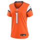 Women's Denver Broncos  Nike Orange #1 Mom Game Jersey