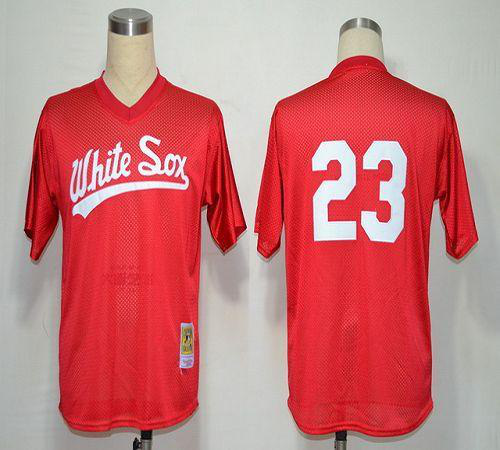 1990 Mitchell And Ness Chicago White Sox #23 Robin Ventura Red Throwback Stitched MLB Jersey