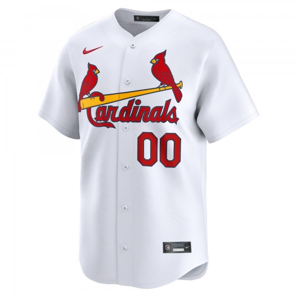 Youth St. Louis Cardinals Nike White Home Limited Custom Jersey