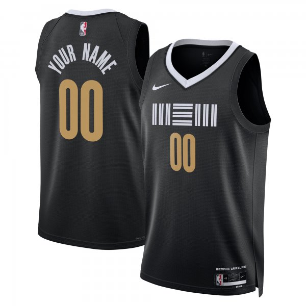 Unisex Memphis Grizzlies  Nike Black 2023/24 Custom Swingman Jersey - City Edition