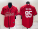 Men's San Francisco 49ers #85 George Kittle Red Stitched Baseball Cool Base Jersey