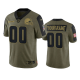 Cleveland Browns Custom Olive 2021 Salute To Service Men's Limited NFL Jersey