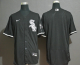 Men's Chicago White Sox Blank Black Stitched MLB Flex Base Nike Jersey