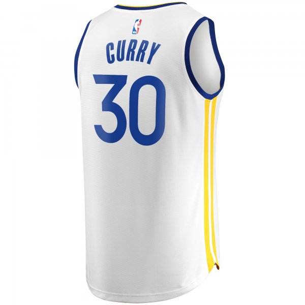 Men's Golden State Warriors Stephen Curry Fanatics White Fast Break Replica Player Jersey - Association Edition