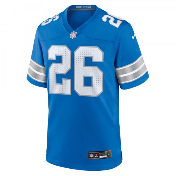 Men's Detroit Lions Jahmyr Gibbs Nike Blue Game Jersey