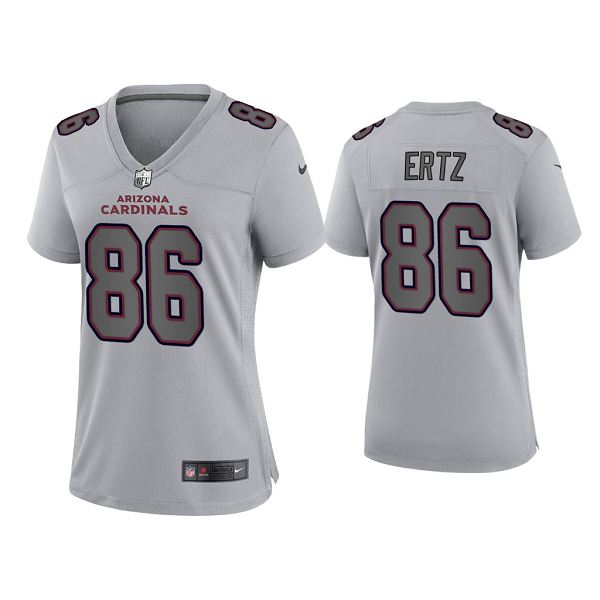 Women's Arizona Cardinals Zach Ertz Gray Atmosphere Fashion Game Jersey