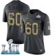 Men's Nike NFL Philadelphia Eagles #60 Chuck Bednarik Limited Black 2016 Salute to Service Super Bowl LII Jersey