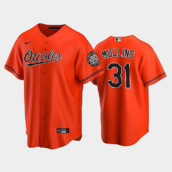 Men's Baltimore Orioles #31 Cedric Mullins Alternate Team MLB Jersey - Orange