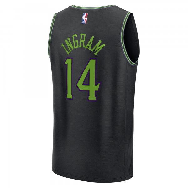 Men's New Orleans Pelicans Brandon Ingram Fanatics Black Fast Break Jersey - City Edition