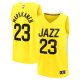 Youth Utah Jazz Lauri Markkanen Fanatics Yellow Fast Break Player Jersey - Icon Edition