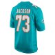 Men's Miami Dolphins Austin Jackson Nike Aqua Game Jersey