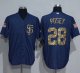 San Francisco Giants #28 Buster Posey Denim Blue Salute to Service Stitched MLB jerseys