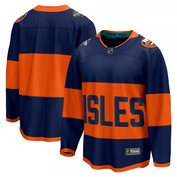 Men's New York Islanders  Fanatics Navy 2024 NHL Stadium Series Breakaway Jersey