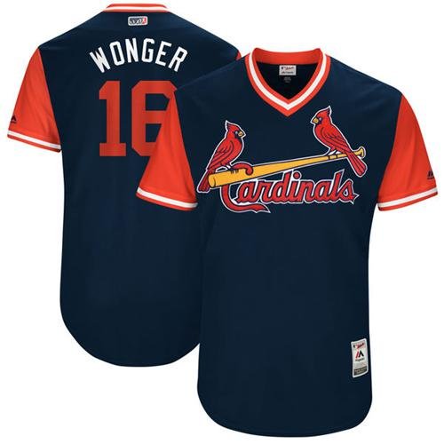 St. Louis Cardinals #16 Kolten Wong Navy "Wonger" Players Weekend Stitched MLB Jersey