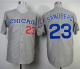 Mitchell And Ness 1990 Chicago Cubs #23 Ryne Sandberg Grey Throwback Stitched MLB Jersey