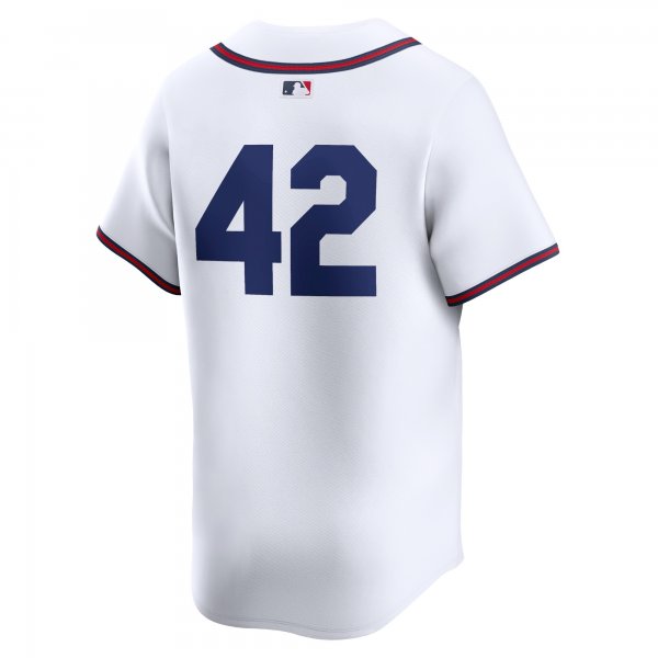 Men's Atlanta Braves  Nike White 2024 Jackie Robinson Day Home Limited Jersey