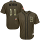 Red Boston Red Sox #11 Rafael Devers Green Salute to Service Stitched MLB Jersey