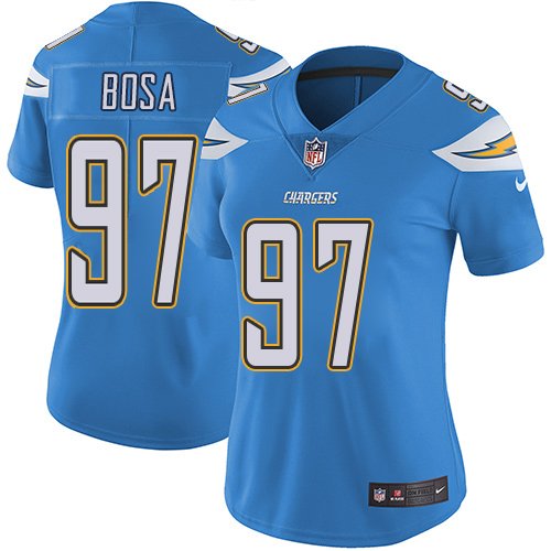 Women's Nike Los Angeles Chargers #97 Joey Bosa Electric Blue Alternate Stitched NFL Vapor Untouchable Limited Jersey