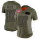 Women's Kansas City Chiefs #87 Travis Kelce CamoStitched NFL Limited 2019 Salute to Service Jersey