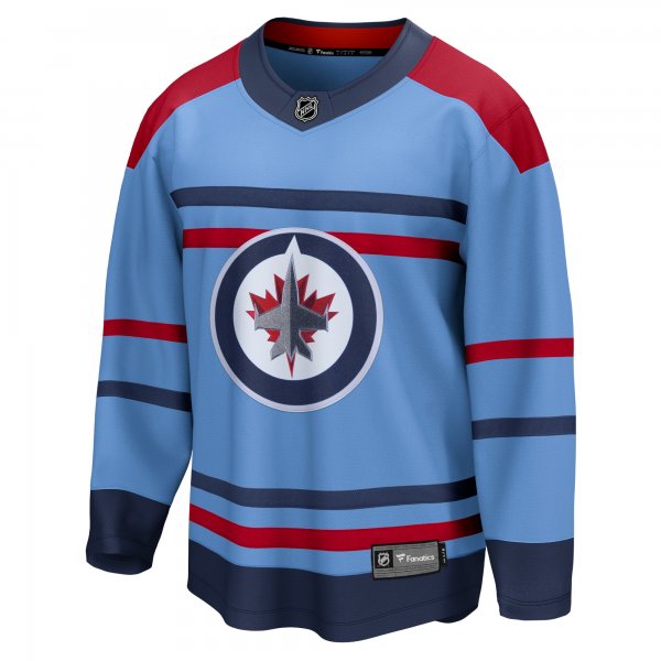 Men's Winnipeg Jets  Fanatics Light Blue Anniversary Premier Breakaway Jersey