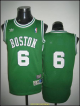 Men's Boston Celtics #6 Bill Russell Stitched Green Adidas Throwback NBA Jersey