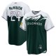 Men's Colorado Rockies Ryan McMahon Nike White/Forest Green City Connect Replica Player Jersey