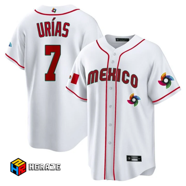 Mexico Baseball Julio Urias 2023 World Baseball Classic White Jersey