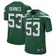 Men's New York Jets Zaire Barnes Nike Gotham Green  Game Jersey