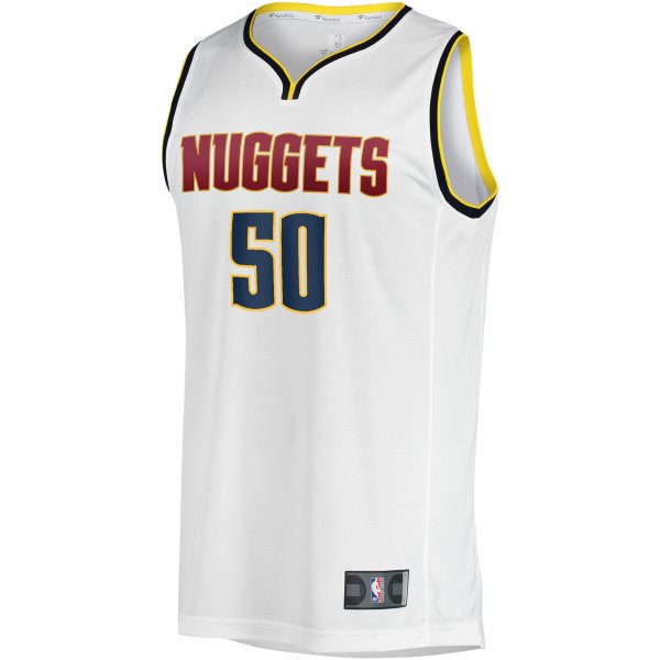 Youth Denver Nuggets Aaron Gordon Fanatics White Fast Break Player Jersey - Association Edition