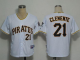 Pittsburgh Pirates #21 Roberto Clemente White Cool Base Stitched MLB Jersey