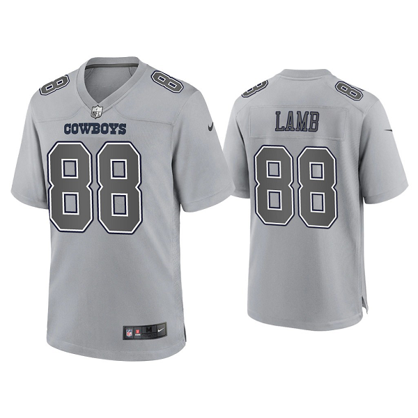 CeeDee Lamb Gray Atmosphere Fashion Game Jersey