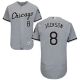 Chicago White sox #8 Bo Jackson Grey Flexbase Collection Stitched MLB Jersey