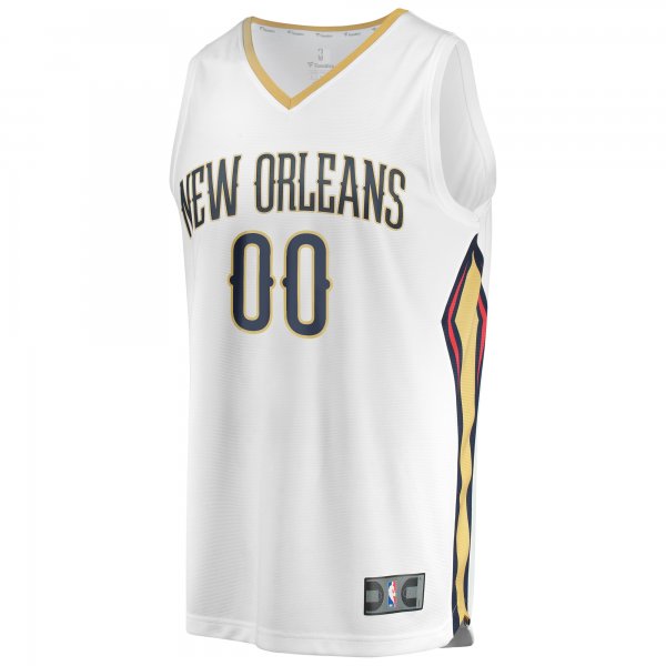 Unisex New Orleans Pelicans Fanatics White Custom Fast Break Jersey - Association Edition