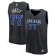 Men's Unisex Dallas Mavericks #77 Luka Doncic Black 2023/34 Fast Break City Edition Jersey