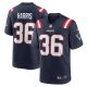 Men's New England Patriots Kevin Harris Nike Navy Game Player Jersey