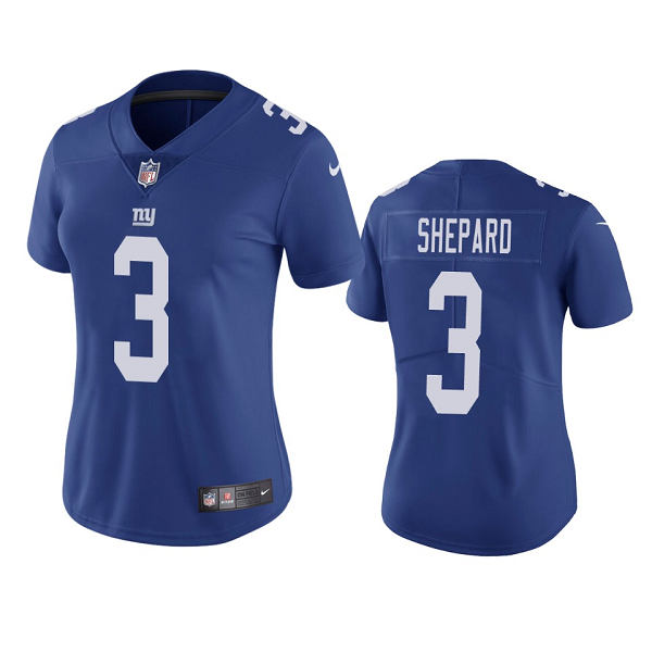 Nike Women's New York Giants Sterling Shepard #3 Vapor Limited Royal NFL jersey