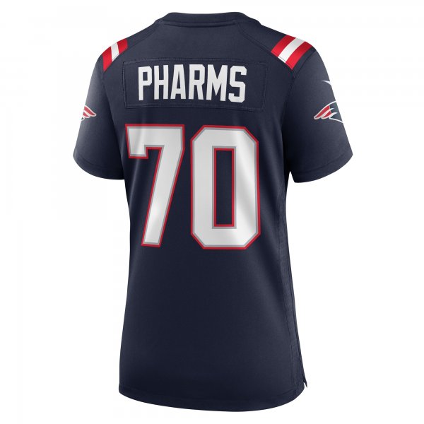 Women's New England Patriots Jeremiah Pharms Jr. Nike  Navy Team Game Jersey