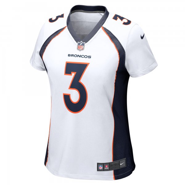 Women's Denver Broncos Russell Wilson Nike White Player Jersey